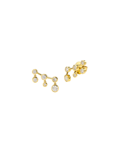 18KYG Lina Earrings with Diamonds