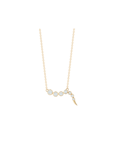18KYG Delphina Necklace with Diamonds