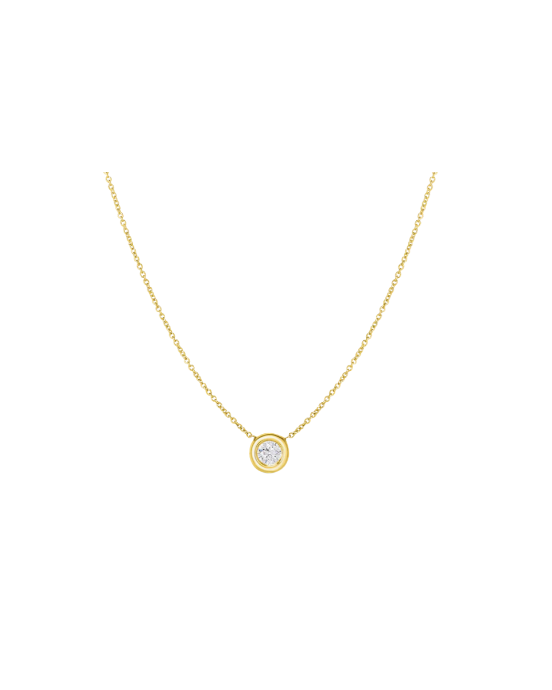 Roberto Coin’s 18K yellow gold Tiny Treasures necklace