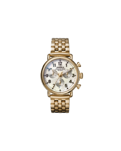 Runwell Chronograph 37mm Gold MOP Watch