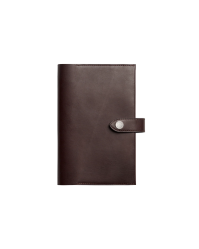 Medium Snap Journal Cover in Dark Brown