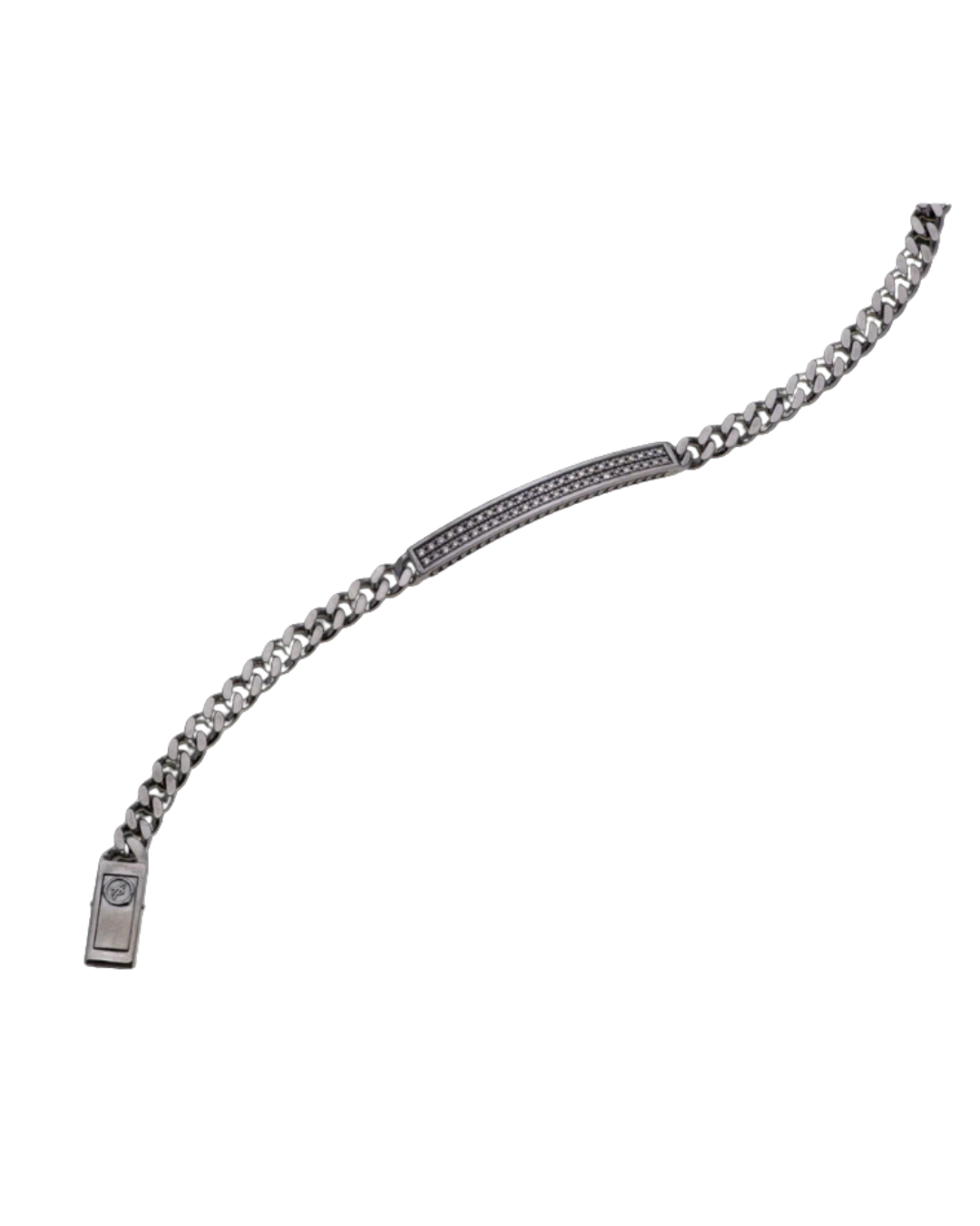 Eternity Bracelet in Silver and Champagne Diamonds, size 8