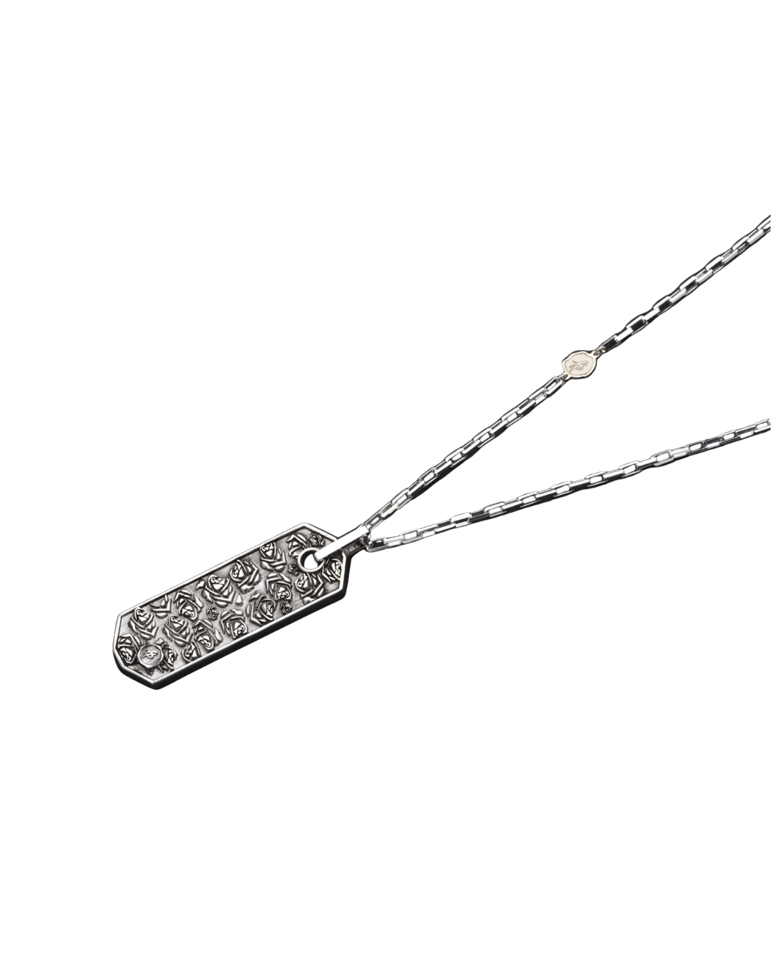 Sterling Silver Tag Necklace