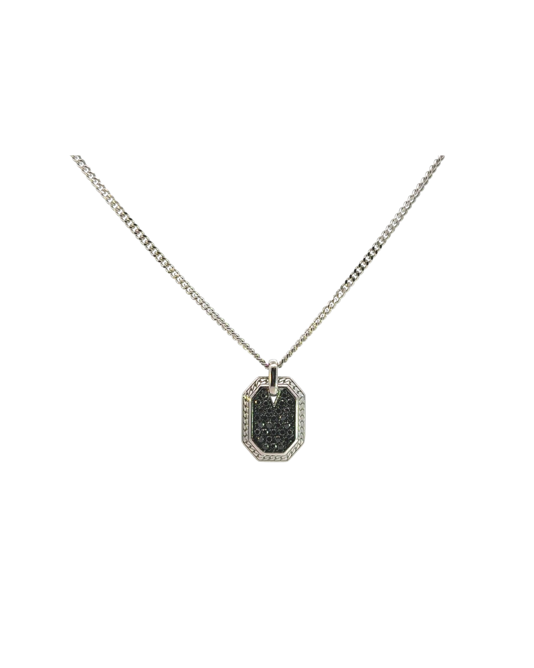 Success Black Diamond Sterling Silver Necklace