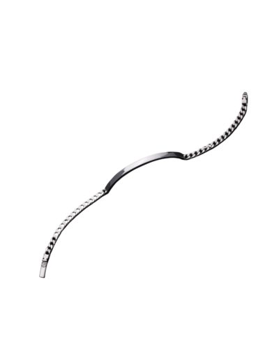 Flexibility Silver Tag Bracelet