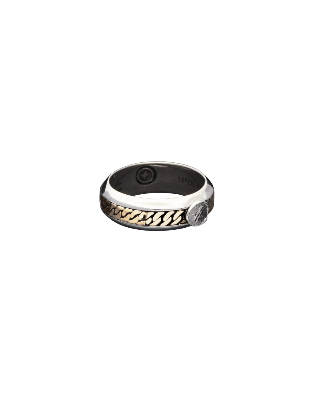 Essence Groumette Ring Silver & Gold 10
