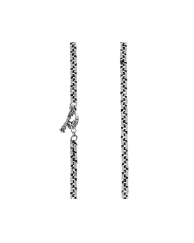 Sterling Silver Box Link Necklace