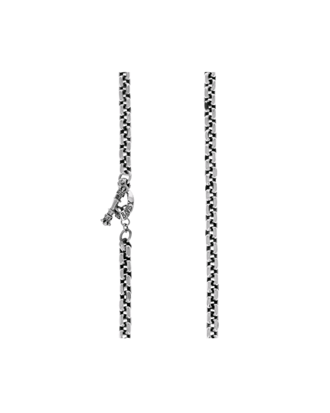 Sterling Silver Box Link Necklace