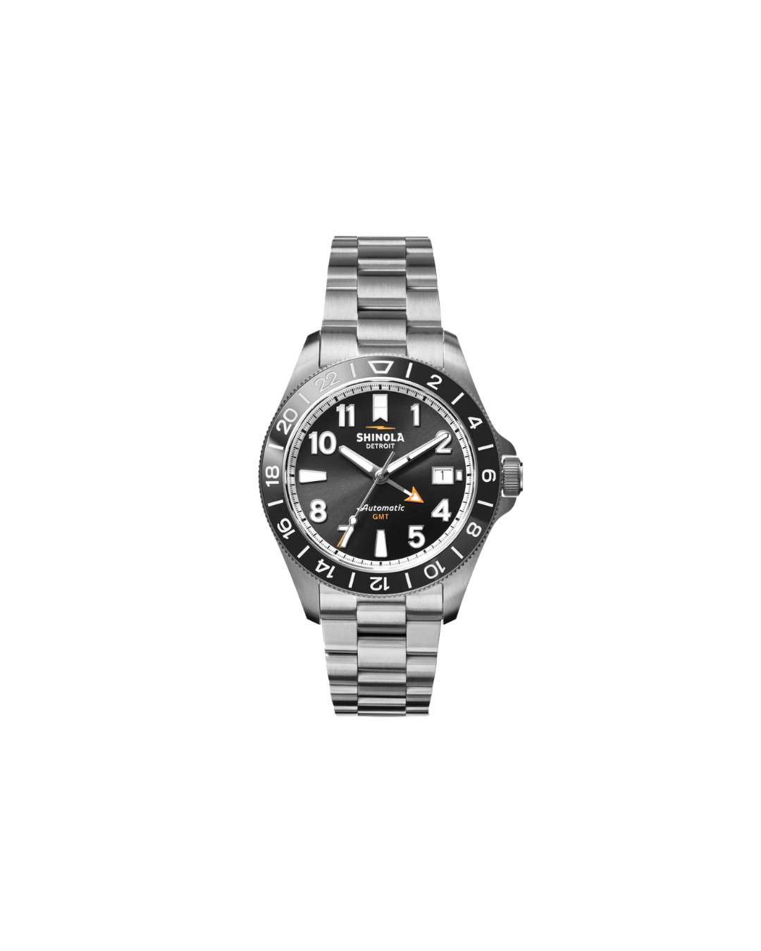 40 Mm Monster Gmt Sil Black
