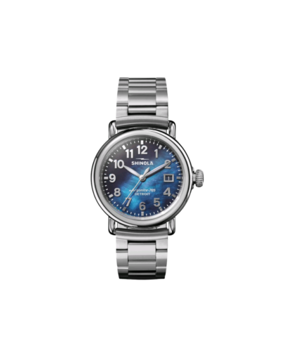Runwell 36mm Quartz Watch Cadet Blue Mother of Pearl