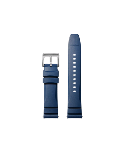 Shinola 22mm Midnight Blue Expandable Dive Rubber Strap