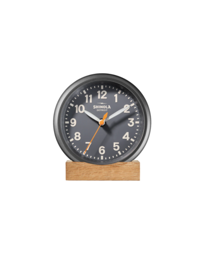 The Runwell Desk Clock in Gray