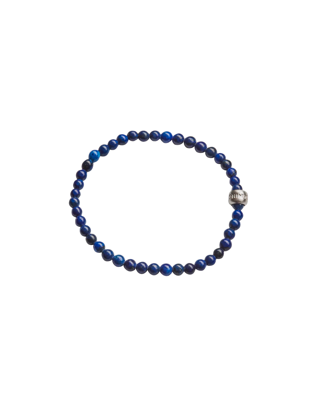 4mm Beaded Lapis Bracelet, Medium