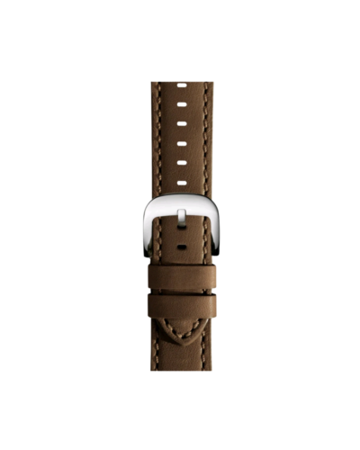 20mm Dark Nut Brown Leather Watch Strap