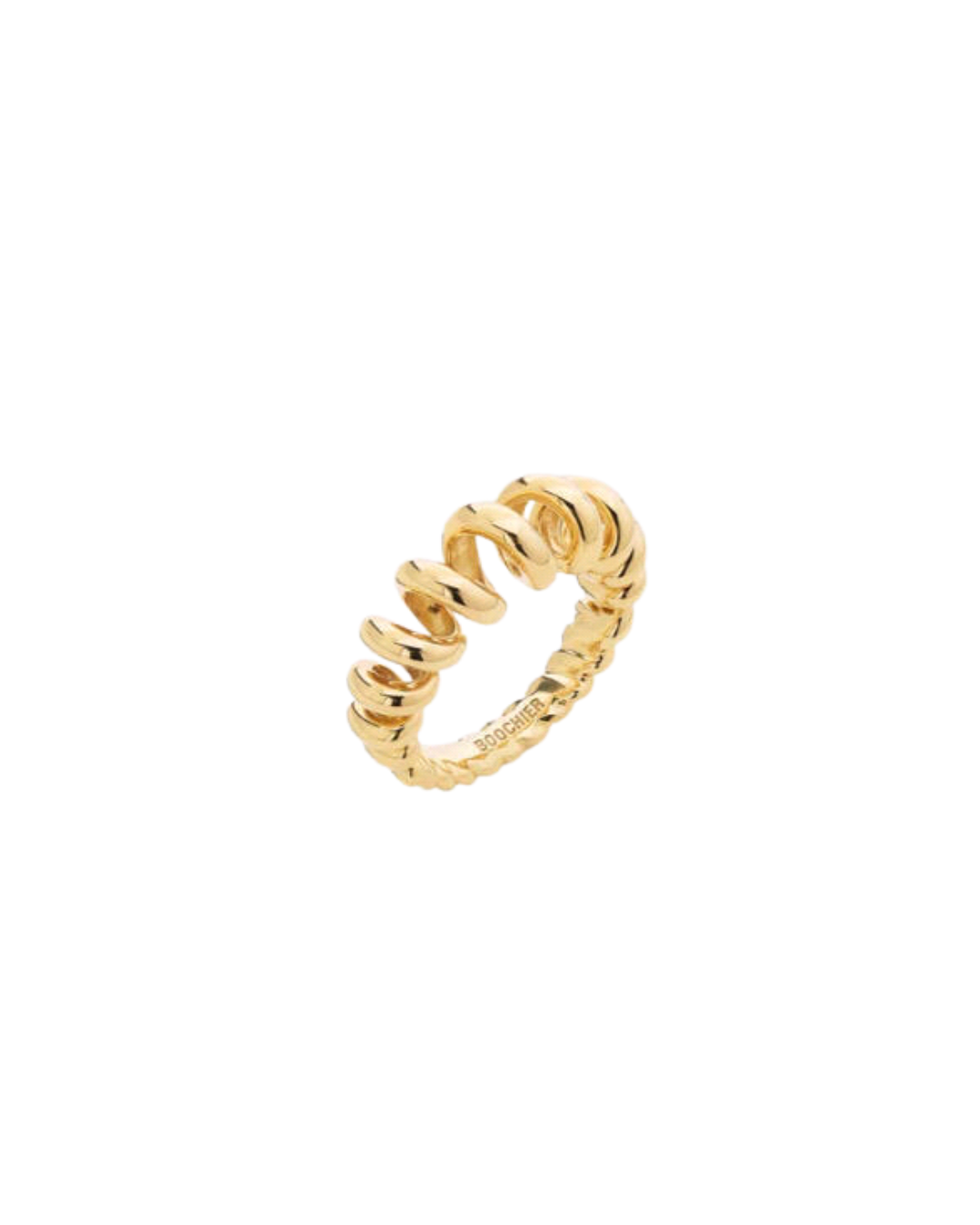 18YG JUMBO SLINKEE RING, SIZE 7
