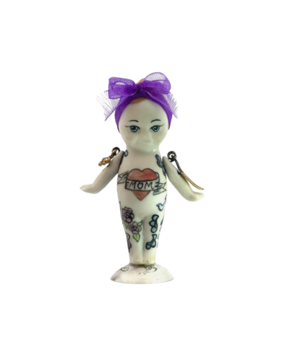 Melinda Risks porcelain tattooed lady doll