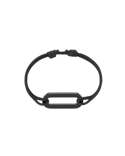 Maillon XL Black Titanium Cord Bracelet