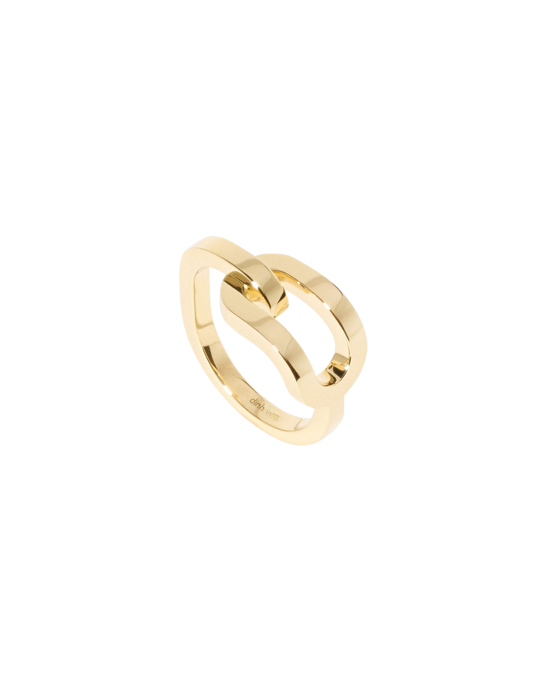 Dinh Van Maillon Large Ring in Yellow Gold