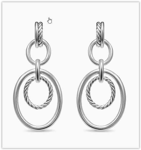 DY Mercer® Mobile Drop Earrings in Sterling Silver, 65.7mm