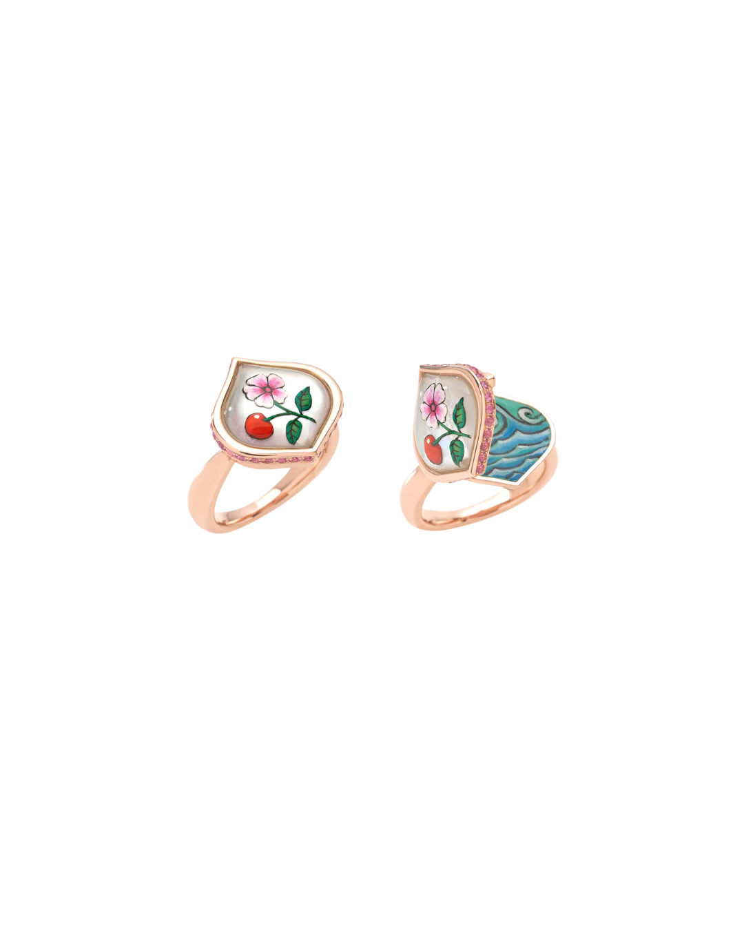 Close Encounters: Cherry Flower Ring size 6.25