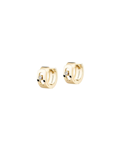 Messika Move Noa Diamond Hoop Earrings Diamonds 18KT Yellow Gold