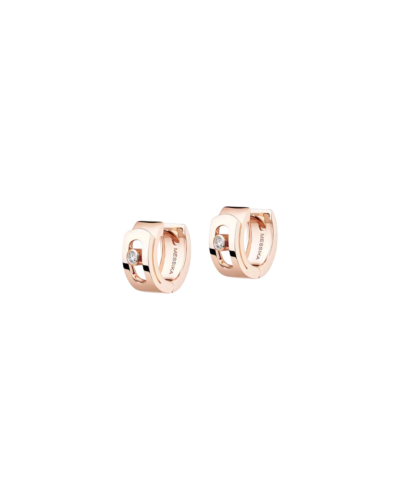 Messika Move Noa Diamond Hoop Earrings Diamonds 18KT Rose Gold
