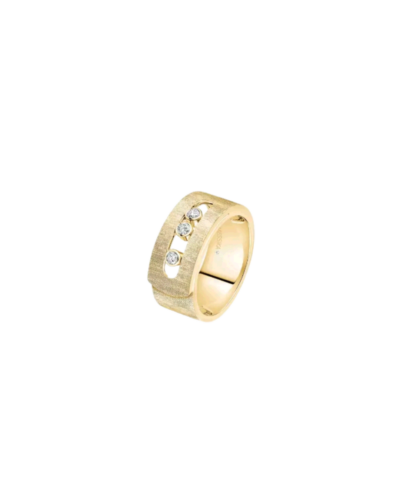 Bague Move Noa Ciselée, Grand Modele Ring Size 6.75