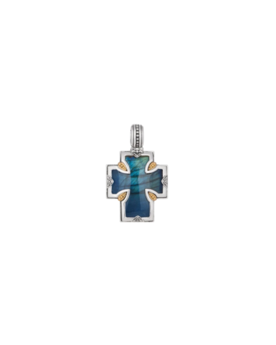 Cathedral Cross Labradorite Pendant