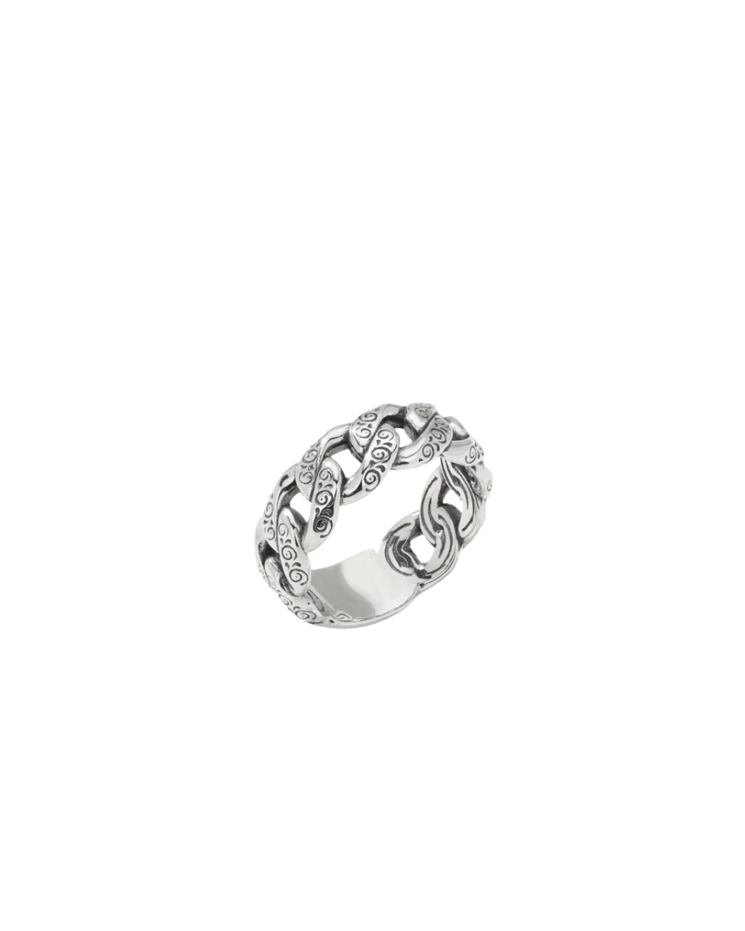 SS Band Of Link Ring Size 10