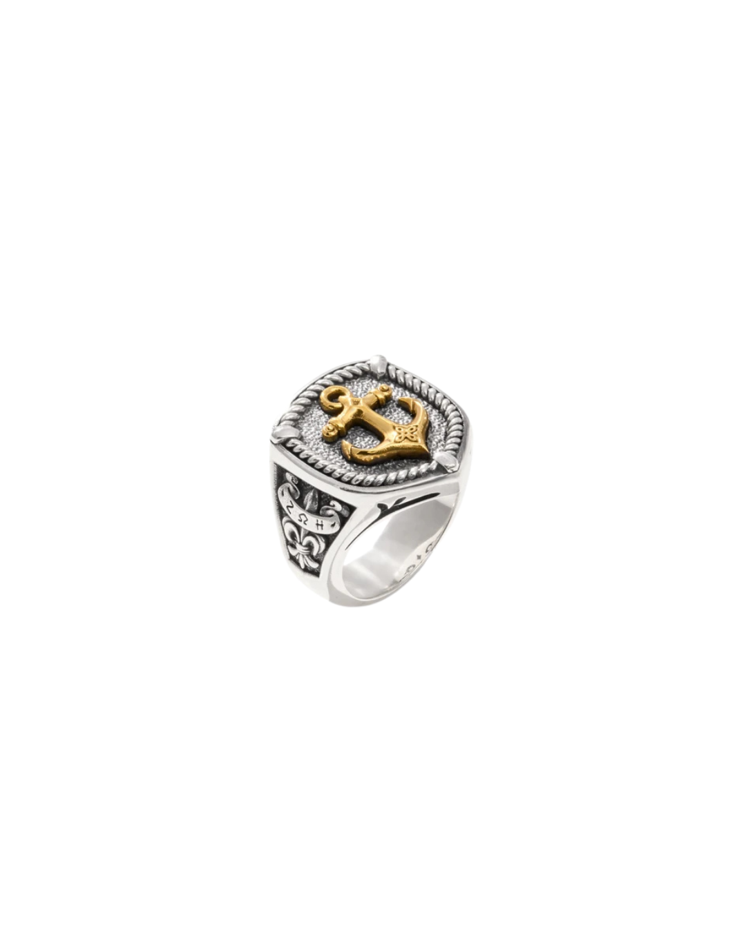 SS Bronze Anchor Ring Size 11