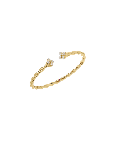 Roberto Coin Love in Verona Narrow Diamond Twist Bangle