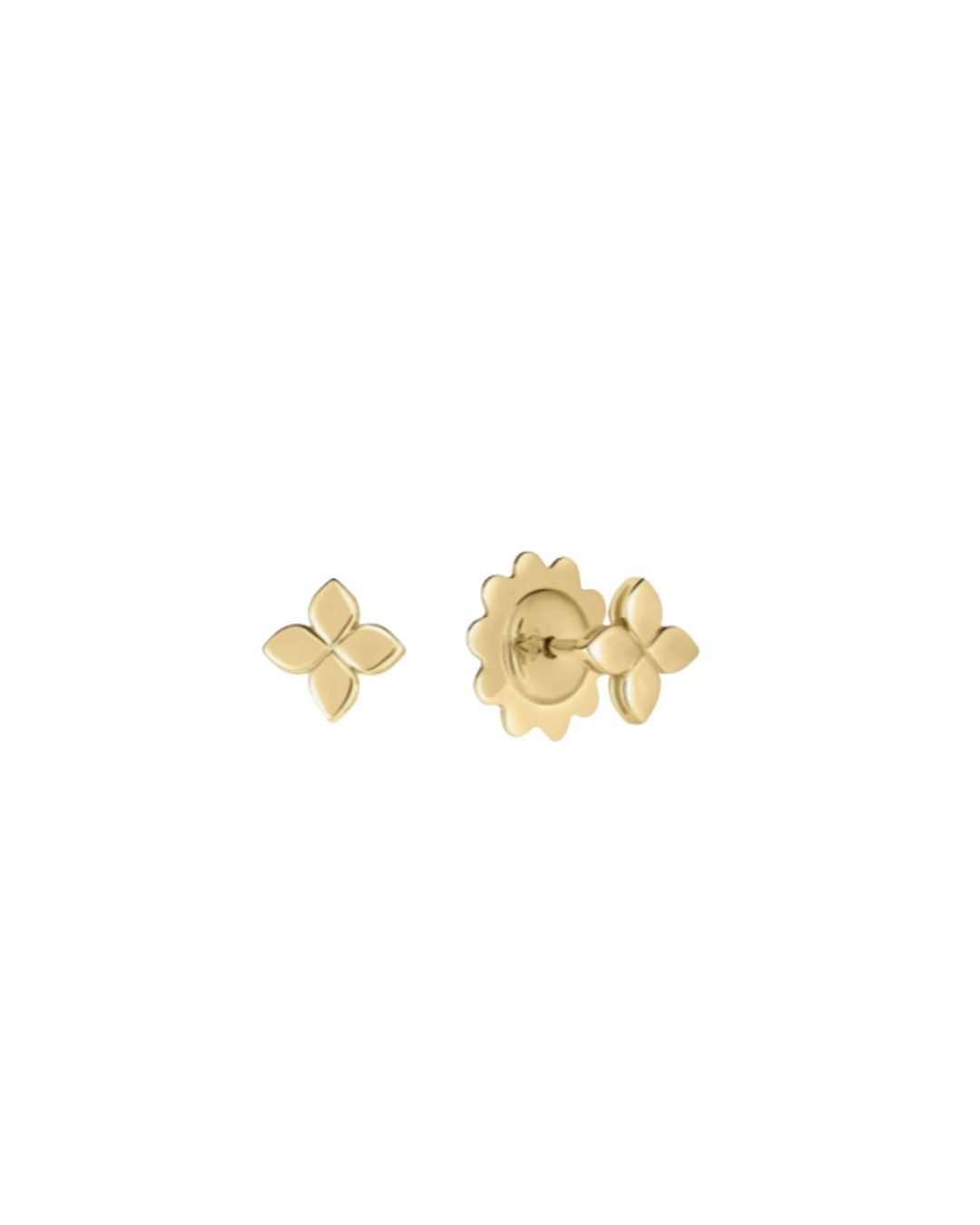 18K Yellow Gold Love In Verona Stud Earrings