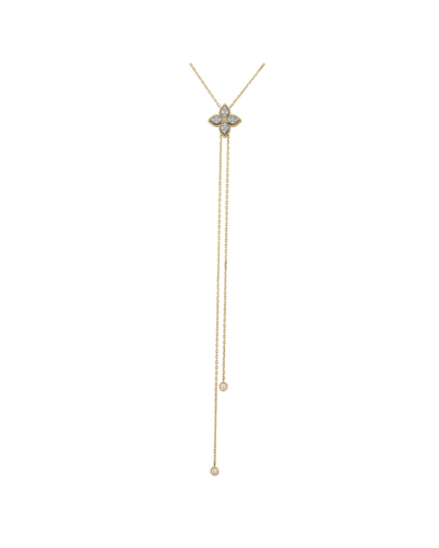 Roberto Coin Princess Flower Pavé Diamond Lariat Necklace