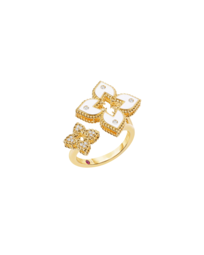 Roberto Coin Venetian Princess Double Flower Bypass Ring