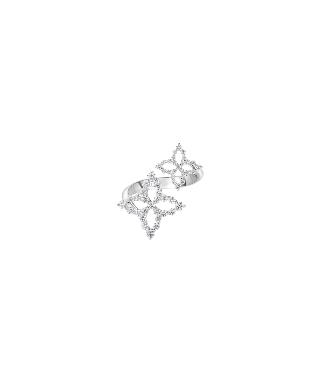 Roberto Coin Princess Outline Bypass ring