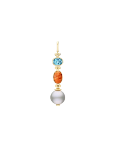 Becks 18K yellow gold Porto pendant