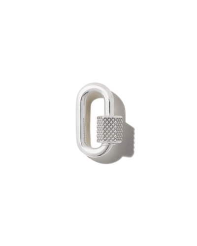 Knurled Chubby Medium Lock in Silver
