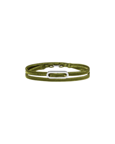 Danhov Khaki Weave For Maillon L Woven Bracelet Cord Without Clasp