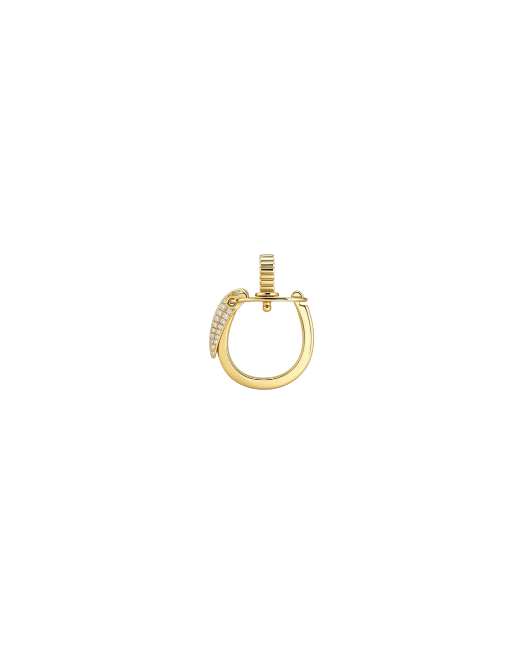 Helena Rose's 14KYG Pave Keychain Pendant with Diamonds