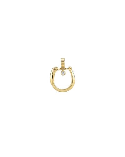 Helena Rose's 14KYG Solitaire Keychain Pendant with a Diamond