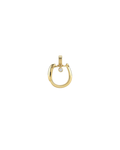 Helena Rose's 14KYG Solitaire Keychain Pendant with a Diamond