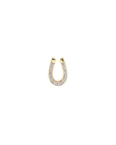 Helena Rose's 14KYG Slide-On Encrusted Horseshoe Pendant with Diamonds