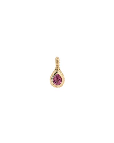Helena Rose's 14KYG Ripple Drop Pendant with Pink Tourmaline