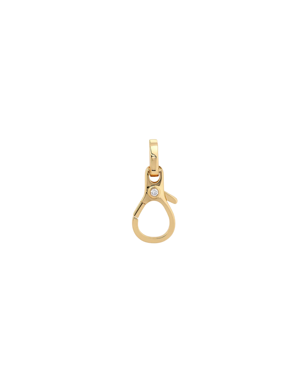 Helena Rose's 14KYG Grandsize Signature Clasp Pendant with Diamonds