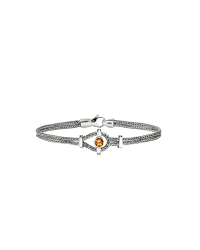 ICON NECKLACE, STERLING SILVER, MADEIRA CITRINE, 3.6MM