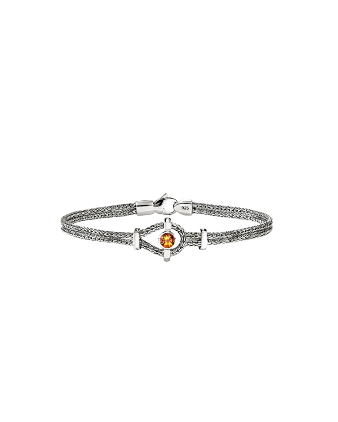 ICON NECKLACE, STERLING SILVER, MADEIRA CITRINE, 3.6MM