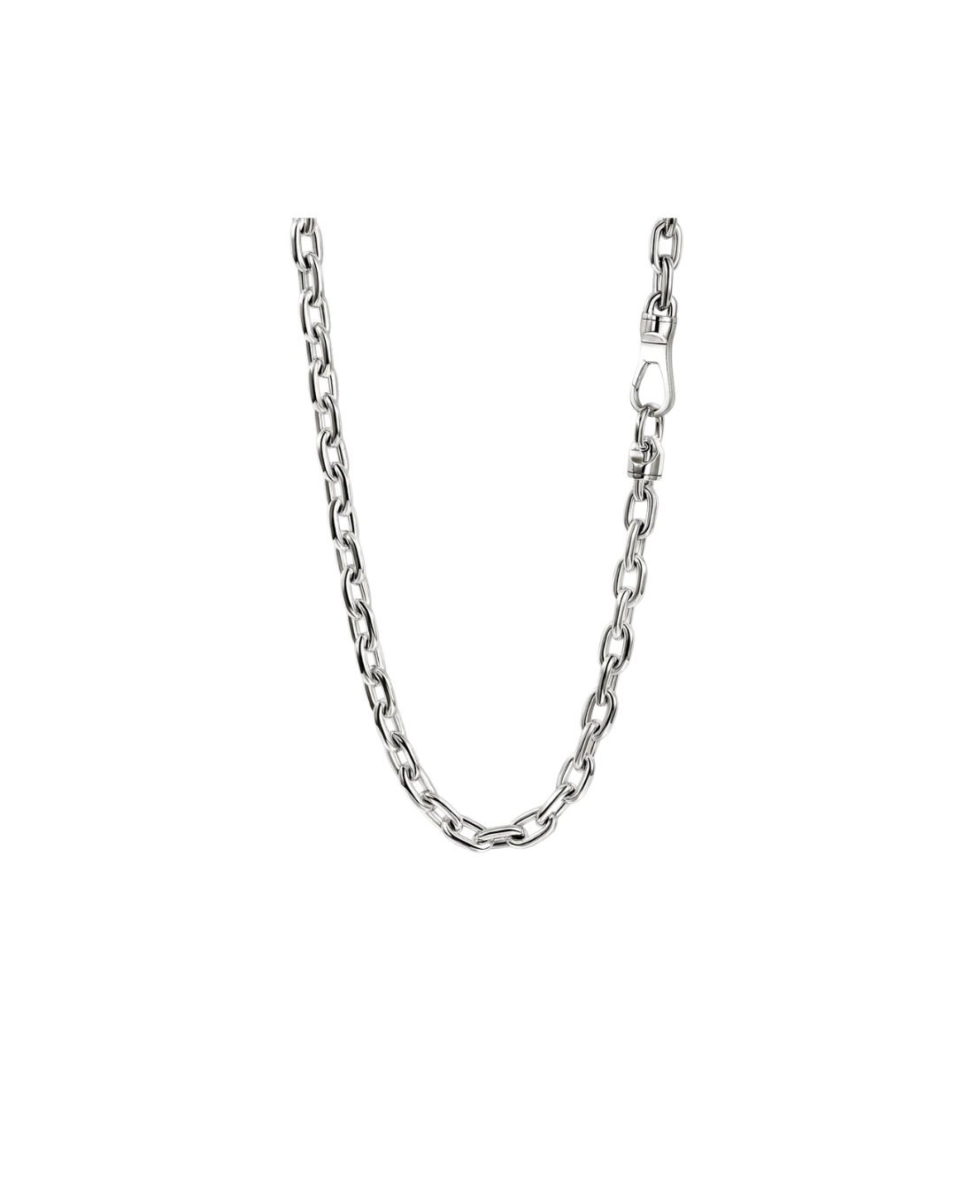 Oval Link Necklace 22"", Sterling Silver 8mm