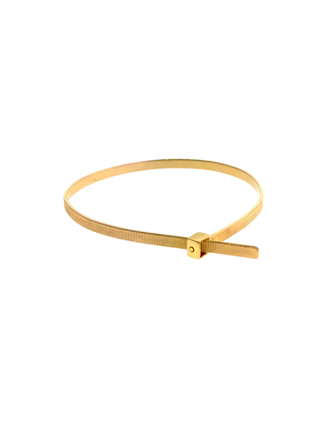 14K Yellow Gold Zip Tie Bracelet