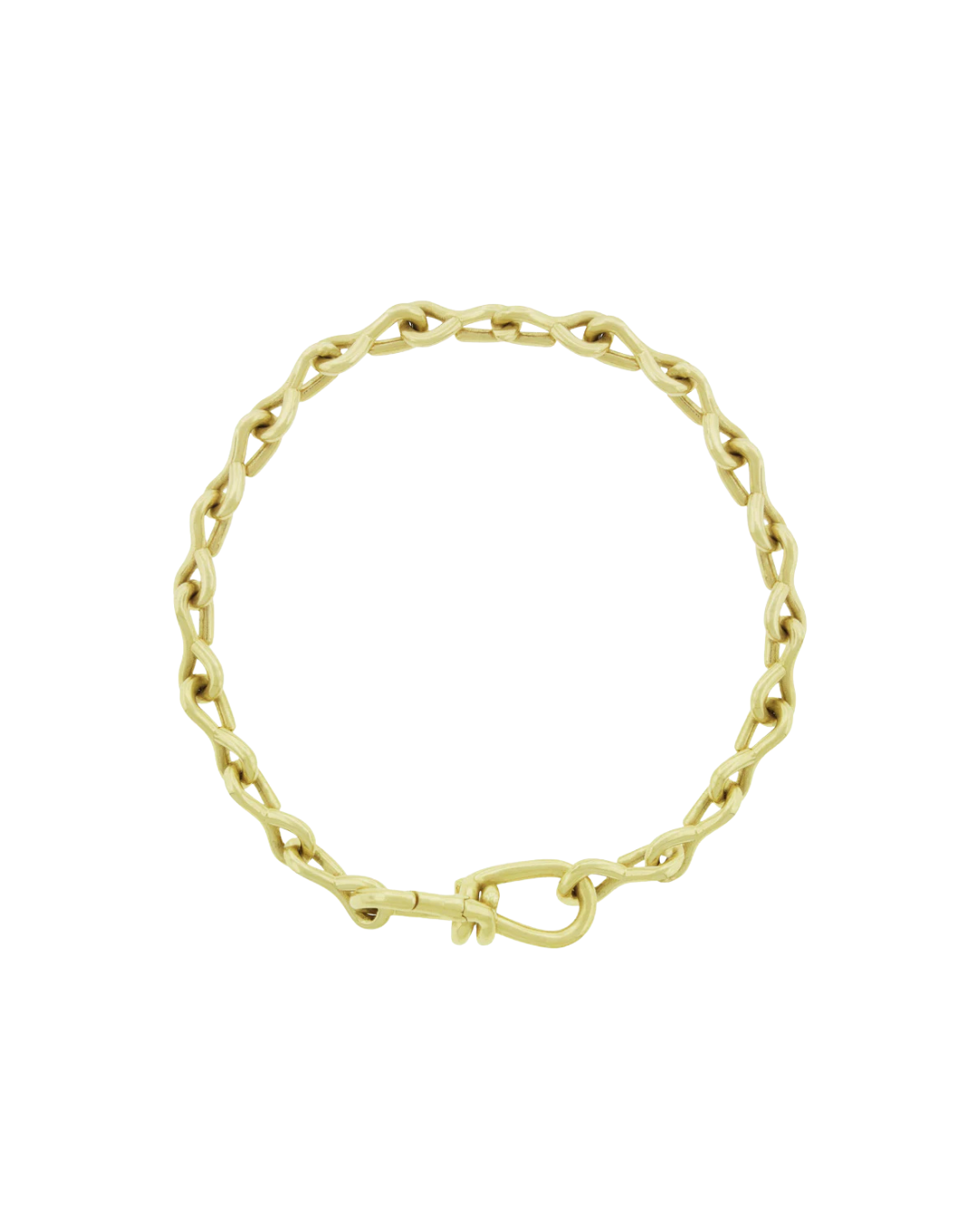 Gold Wire Link Chain Bracelet