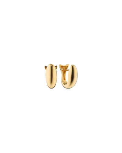 Monica Rich Kosann 18K Gold Small Perseverance Fish Huggie Earrings
